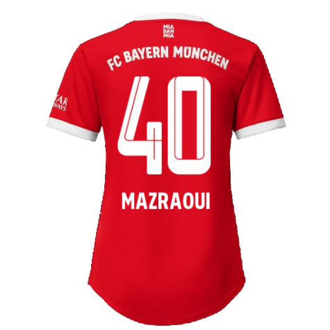 2022-2023 Bayern Munich Home Shirt (Ladies) (MAZRAOUI 40)