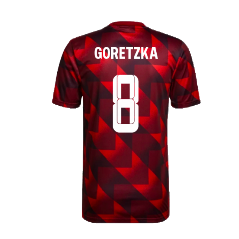 2022-2023 Bayern Munich Pre-Match Shirt (Red) (GORETZKA 8)