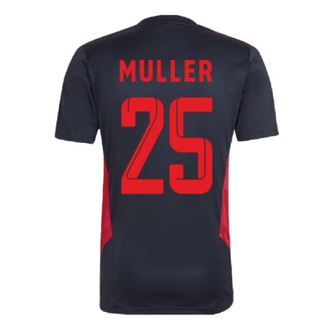 2022-2023 Bayern Munich Training Shirt (Black) (MULLER 25)