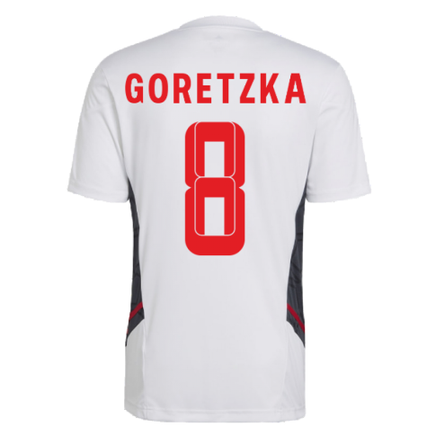 2022-2023 Bayern Munich Training Shirt (White) (GORETZKA 8)