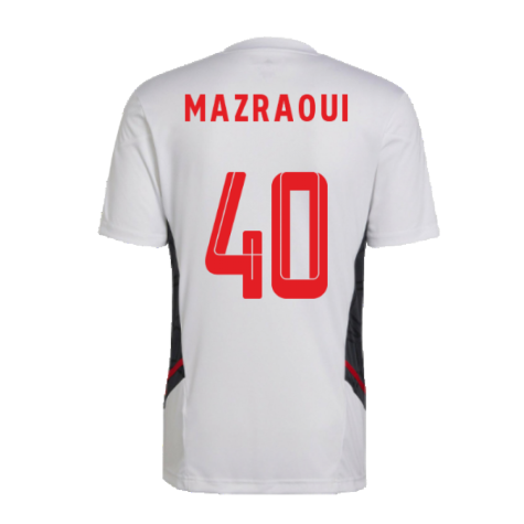 2022-2023 Bayern Munich Training Tee (White) (MAZRAOUI 40)