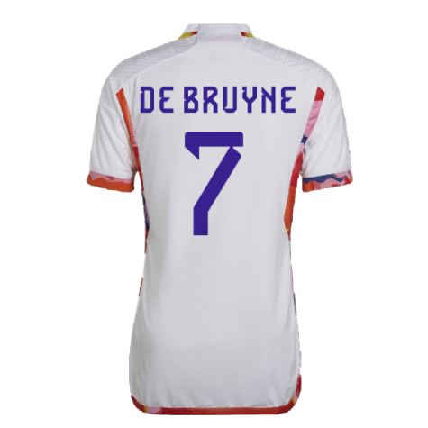 2022-2023 Belgium Authentic Away Shirt (DE BRUYNE 7)