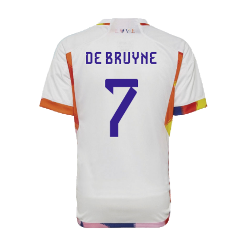 2022-2023 Belgium Away Shirt (Kids) (DE BRUYNE 7)