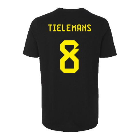 2022-2023 Belgium DNA Graphic Tee (Black) (TIELEMANS 8)