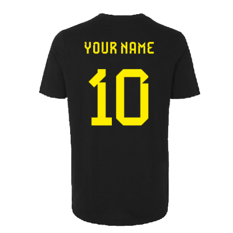 2022-2023 Belgium DNA Graphic Tee (Black) (Your Name)