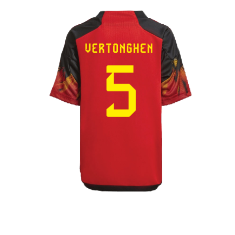 2022-2023 Belgium Home Mini Kit (VERTONGHEN 5)