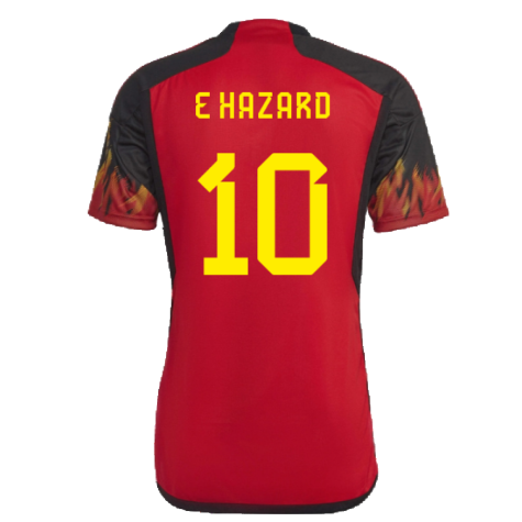 2022-2023 Belgium Home Shirt (E Hazard 10)