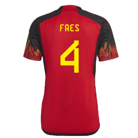 2022-2023 Belgium Home Shirt (Faes 4)