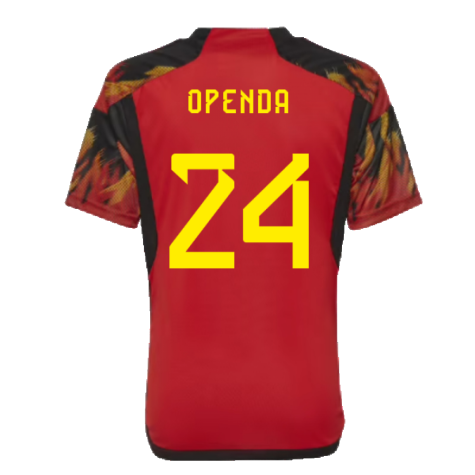 2022-2023 Belgium Home Shirt (Kids) (Openda 24)