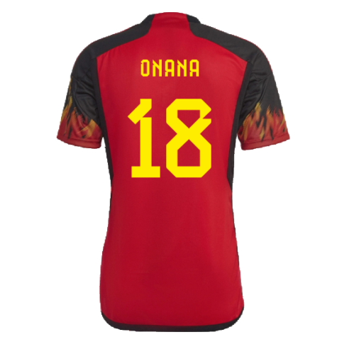 2022-2023 Belgium Home Shirt (Onana 18)