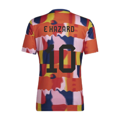 2022-2023 Belgium Pre-Match Shirt (E Hazard 10)