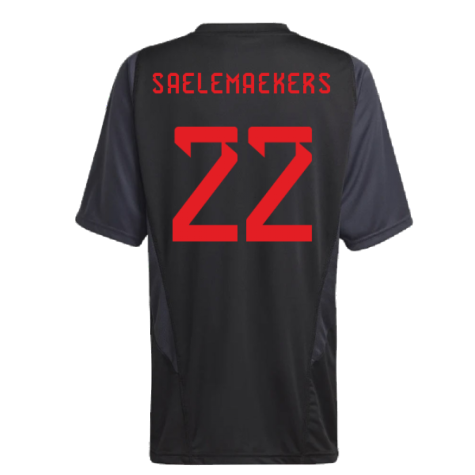 2022-2023 Belgium Training Jersey (Black) - Kids (SAELEMAEKERS 22)