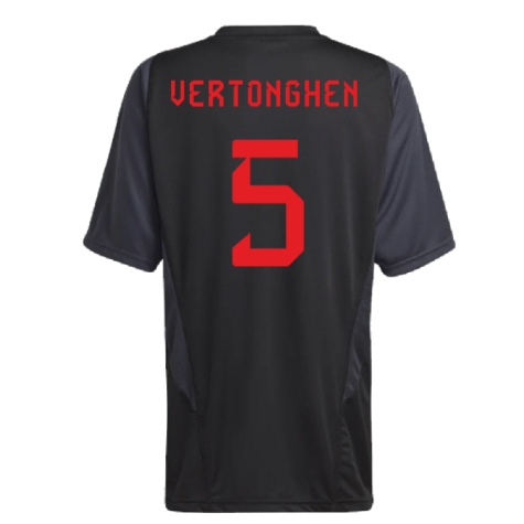 2022-2023 Belgium Training Jersey (Black) - Kids (VERTONGHEN 5)