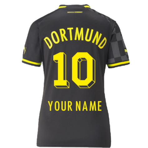 2022-2023 Borussia Dortmund Away Shirt (Ladies) (Your Name)