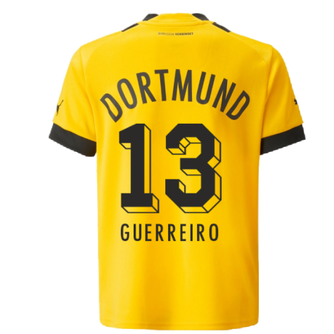 2022-2023 Borussia Dortmund Home Shirt (Kids) (GUERREIRO 13)