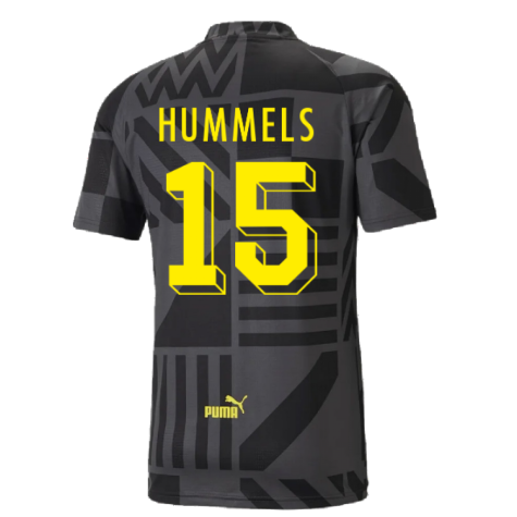 2022-2023 Borussia Dortmund Pre-Match Shirt (Black-Asphalt) (HUMMELS 15)