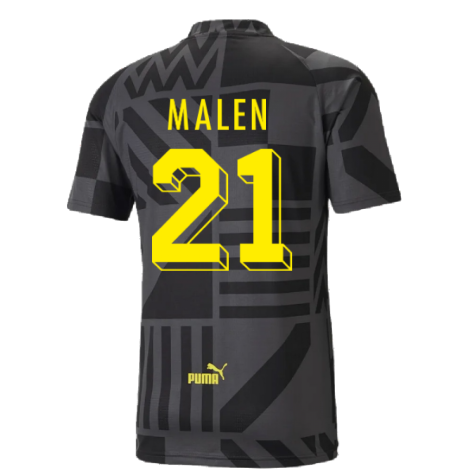 2022-2023 Borussia Dortmund Pre-Match Shirt (Black-Asphalt) (MALEN 21)