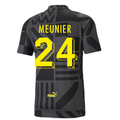 2022-2023 Borussia Dortmund Pre-Match Shirt (Black-Asphalt) (MEUNIER 24)