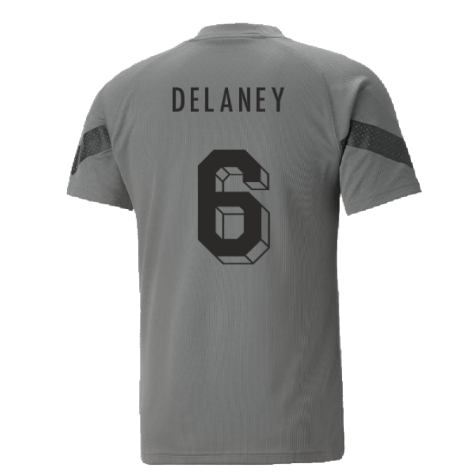 2022-2023 Borussia Dortmund Training Jersey (Smoked Pearl) (DELANEY 6)