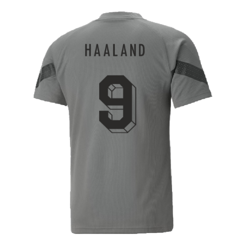 2022-2023 Borussia Dortmund Training Jersey (Smoked Pearl) (HAALAND 9)