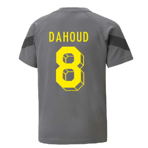 2022-2023 Borussia Dortmund Training Jersey (Smoked Pearl) - Kids (DAHOUD 8)