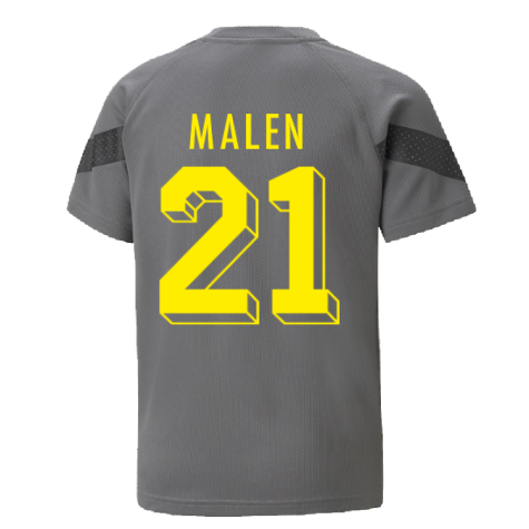 2022-2023 Borussia Dortmund Training Jersey (Smoked Pearl) - Kids (MALEN 21)