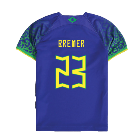 2022-2023 Brazil Away Little Boys Mini Kit (Bremer 23)