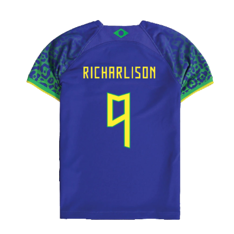 2022-2023 Brazil Away Little Boys Mini Kit (Richarlison 9)