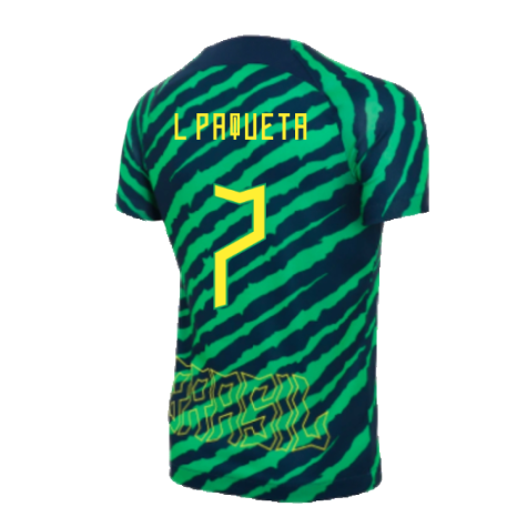 2022-2023 Brazil Dri-Fit Pre-Match Shirt (Kids) (L Paqueta 7)