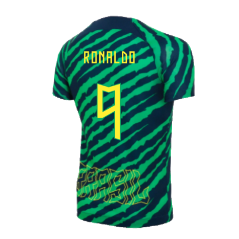 2022-2023 Brazil Dri-Fit Pre-Match Shirt (Kids) (Ronaldo 9)