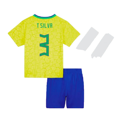 2022-2023 Brazil Home Infants Baby Kit (T Silva 3)