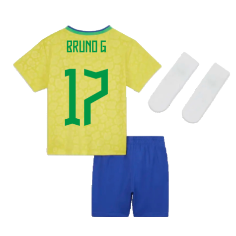 2022-2023 Brazil Home Little Boys Mini Kit (Bruno G 17)