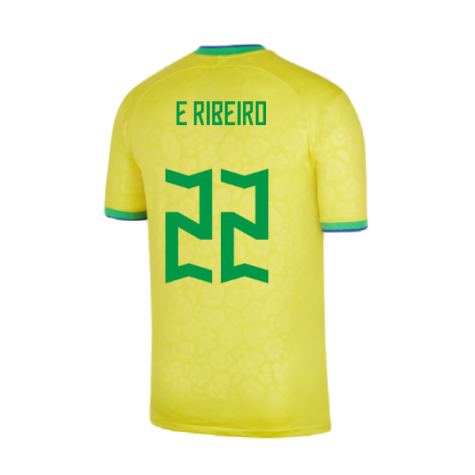 2022-2023 Brazil Home Vapor Shirt (E Ribeiro 22)