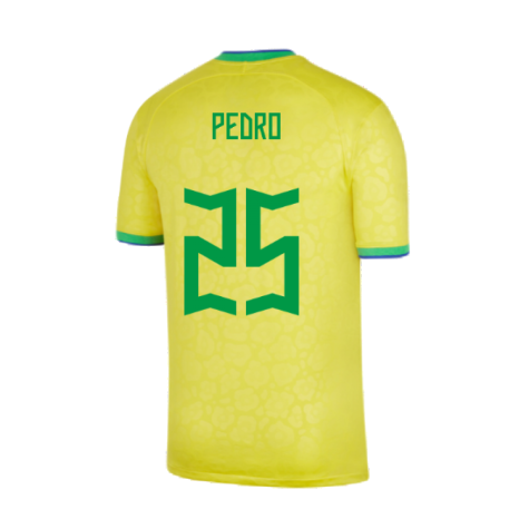 2022-2023 Brazil Home Vapor Shirt (Pedro 25)