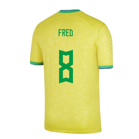 2022-2023 Brazil Little Boys Home Shirt (Fred 8)