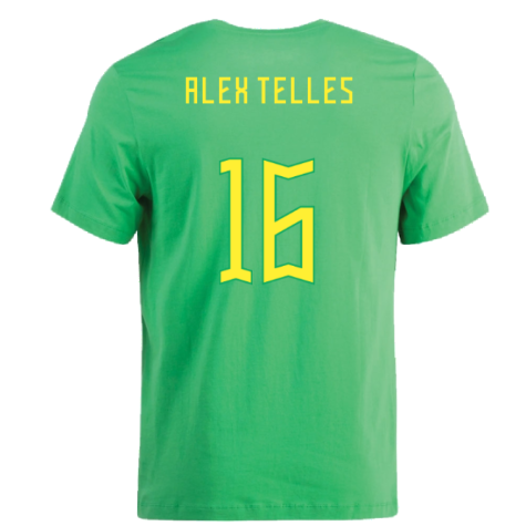 2022-2023 Brazil Swoosh Tee (Green) (Alex Telles 16)