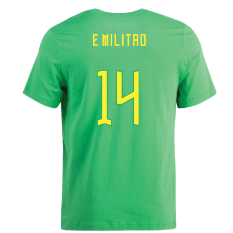 2022-2023 Brazil Swoosh Tee (Green) (E Militao 14)