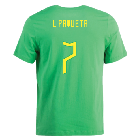 2022-2023 Brazil Swoosh Tee (Green) (L Paqueta 7)