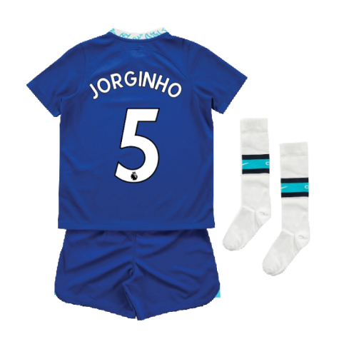 2022-2023 Chelsea Little Boys Home Mini Kit (JORGINHO 5)