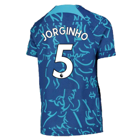 2022-2023 Chelsea Pre-Match Training Shirt (Blue) - Kids (JORGINHO 5)