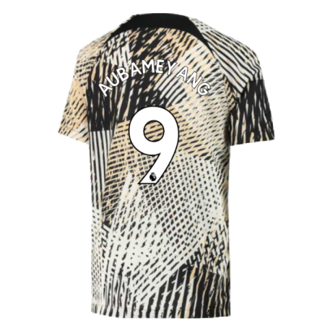 2022-2023 Chelsea Pre-Match Training Shirt (Sail) - Kids (AUBAMEYANG 9)