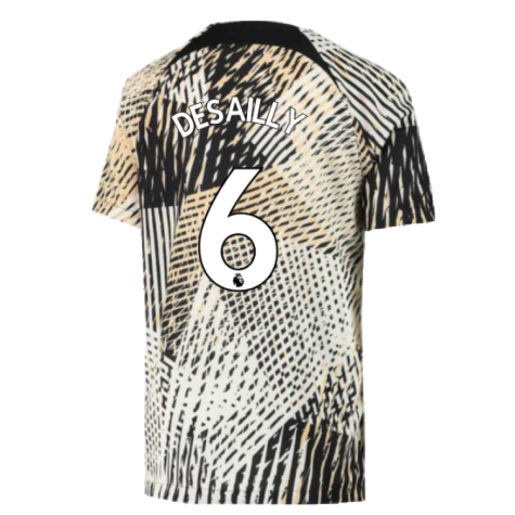 2022-2023 Chelsea Pre-Match Training Shirt (Sail) - Kids (DESAILLY 6)