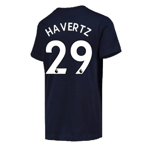 2022-2023 Chelsea Swoosh Tee (Navy) - Kids (HAVERTZ 29)