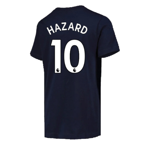 2022-2023 Chelsea Swoosh Tee (Navy) - Kids (HAZARD 10)