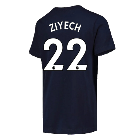 2022-2023 Chelsea Swoosh Tee (Navy) - Kids (ZIYECH 22)