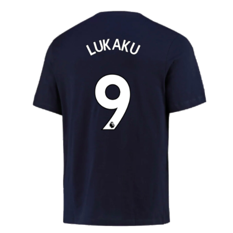 2022-2023 Chelsea Swoosh Tee (Navy) (LUKAKU 9)