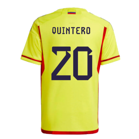 2022-2023 Colombia Home Shirt (Kids) (QUINTERO 20)