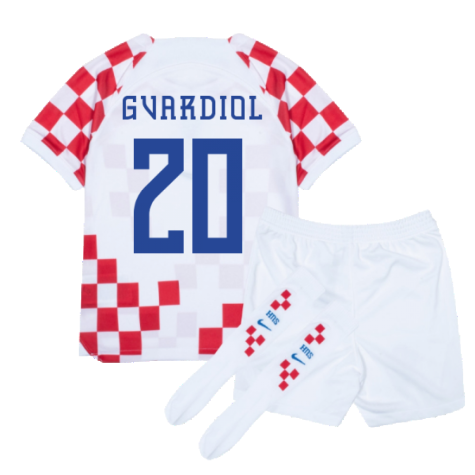 2022-2023 Croatia Home Mini Kit (Gvardiol 20)