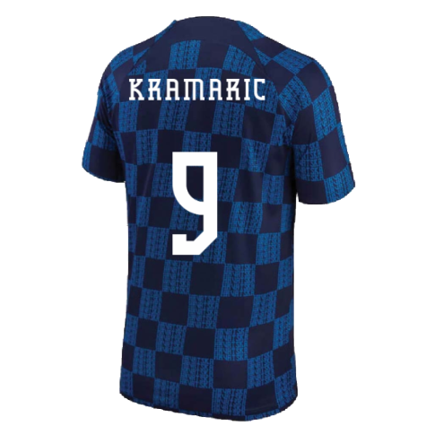 2022-2023 Croatia Pre-Match Training Shirt (Navy) (Kramaric 9)