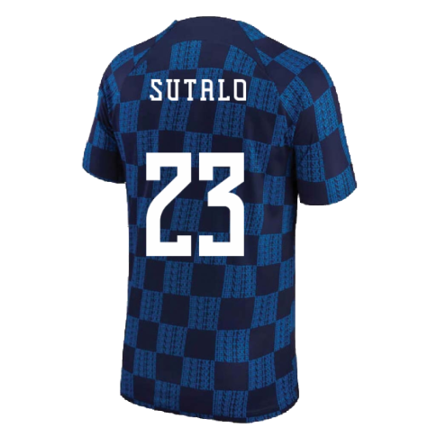 2022-2023 Croatia Pre-Match Training Shirt (Navy) (Sutalo 23)